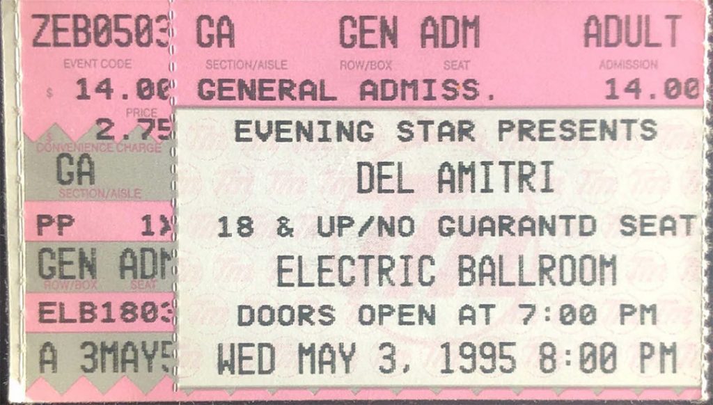 Electric Ballroom 3rd May 1995