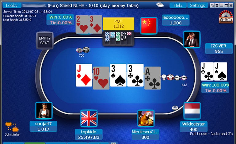 coral poker room