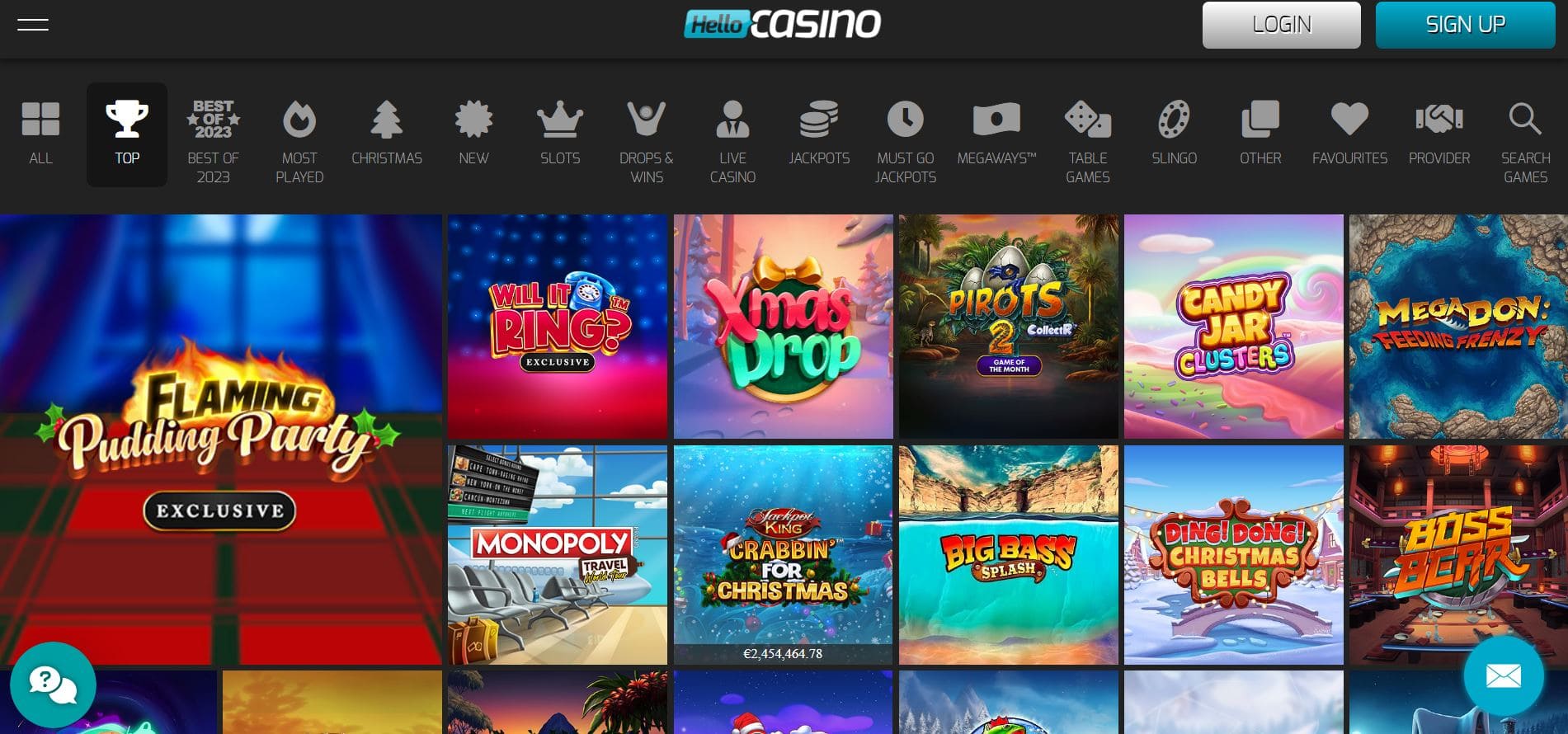 hello casino homepage