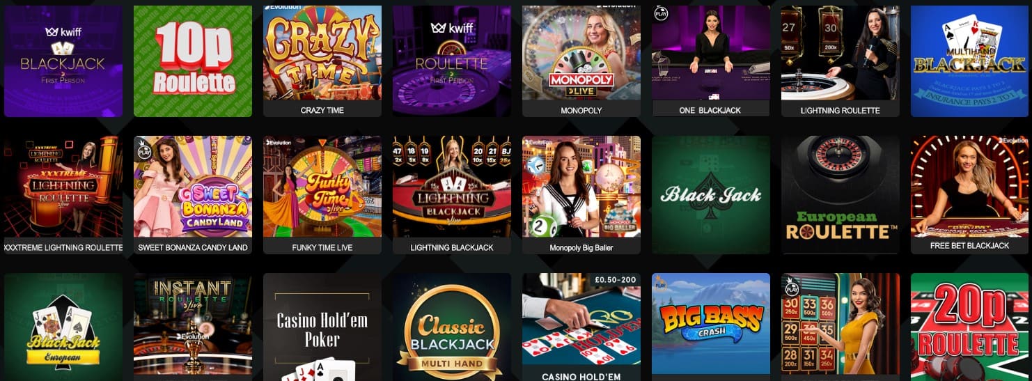 Kwiff Casino Games Review