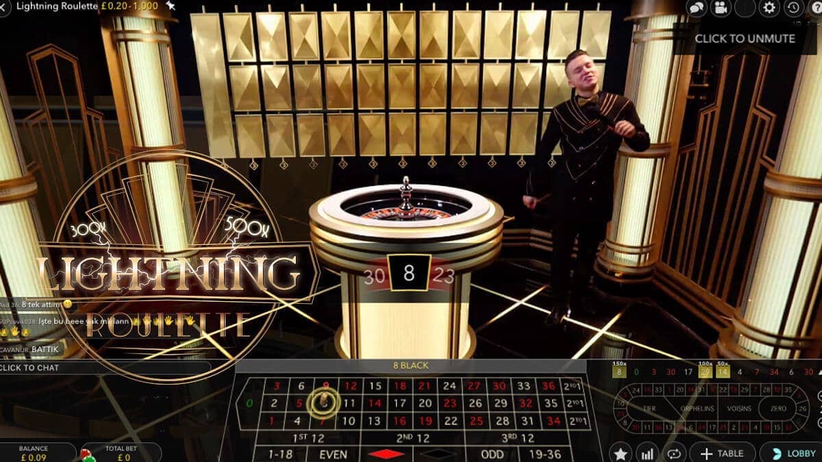 Lightning Roulette game
