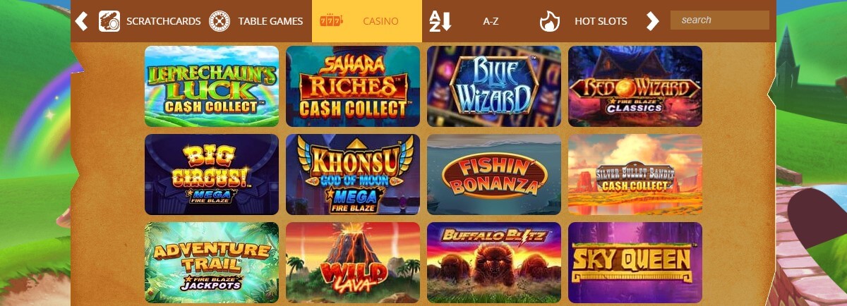 rainbow spins casino games 1200